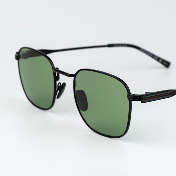 Gucci Women Sunglasses Metal Black Green Square GG1876S 004 NEW AUTHENTIC main image 5